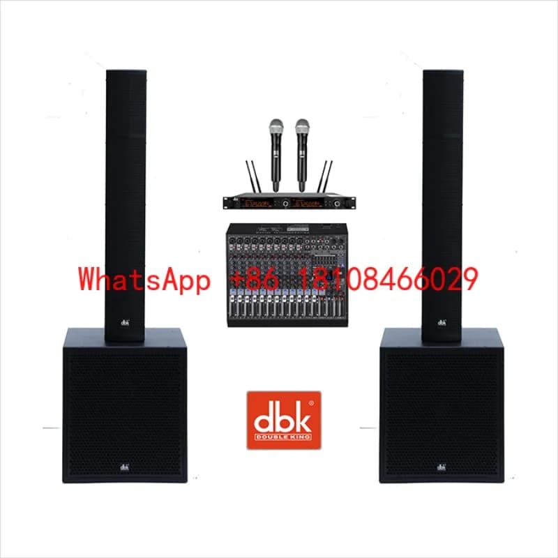 Subwoofer Profissional de 900W, Sistema LA, Coluna de Alto-Falante de Duas Vias, Subwoofer Ativo de 18 Polegadas, Coluna Line Array para Uso Interno/Externo