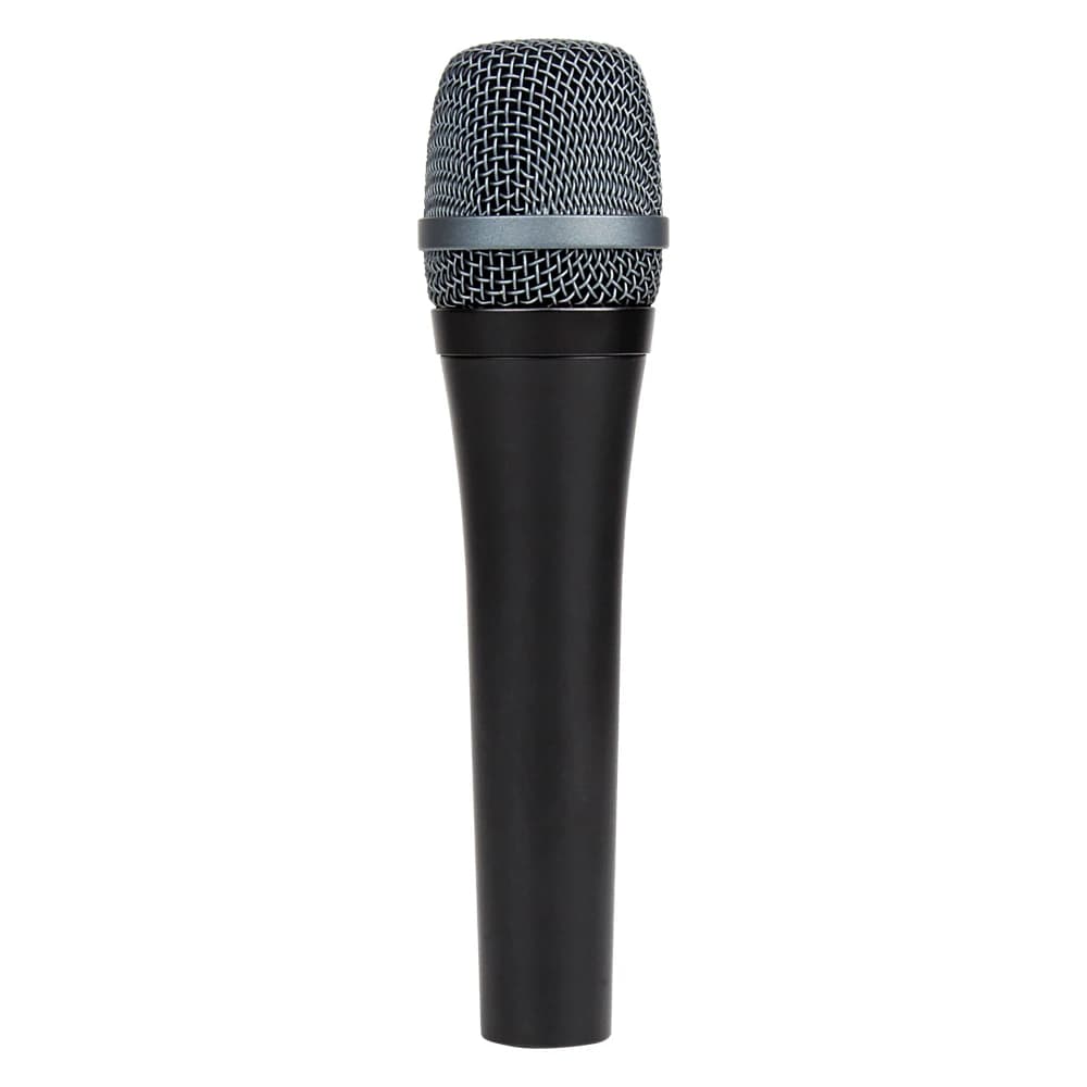 Microfone com fio 945, microfone dinâmico preto com cápsula de metal, ideal para gravação e performances ao vivo