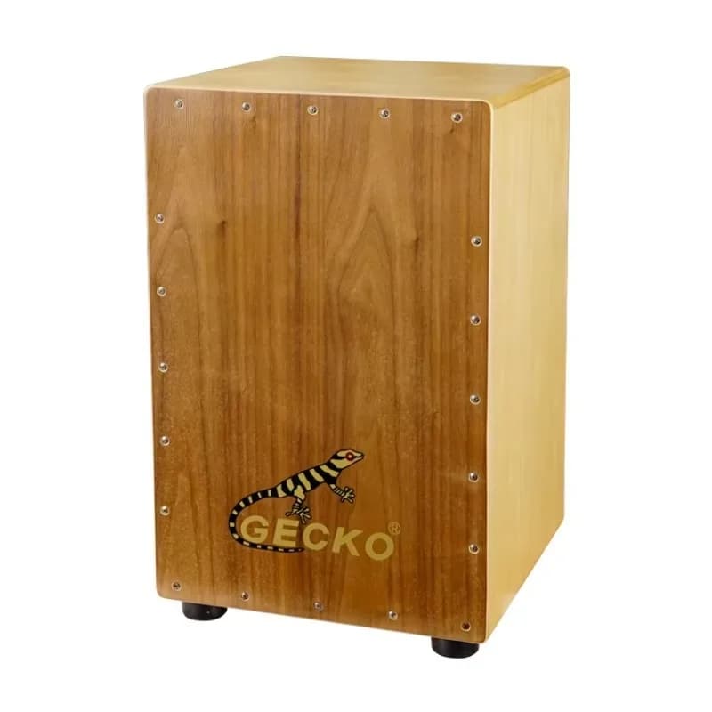 Cl50s cajon tambor clássico cajon latino instrumento de percussão musical corda aço natural nogueira madeira bordo cajon caixa tambor