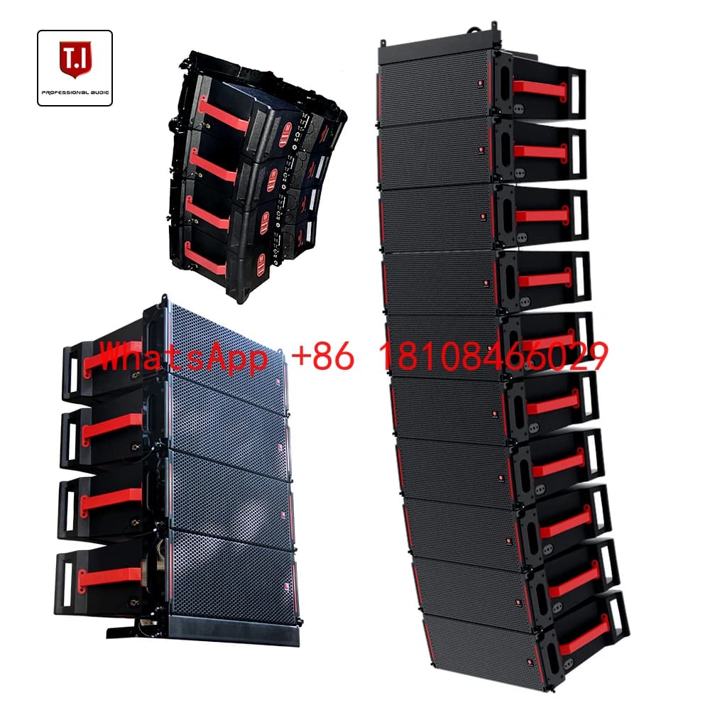 Caixas de Som Line Array Profissionais de 12 Polegadas para Palco Externo, Sistema de Som para Igrejas, Subwoofer para Concertos