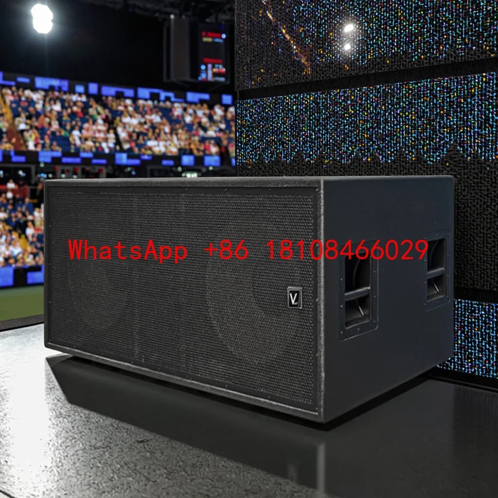 Subwoofer Ativo Duplo TP218A de 18 Polegadas 2500W Pico Ultra Bass Sistema de Som Profissional Preto para Uso em Casa, KTV, Bar, Palco e HIFI