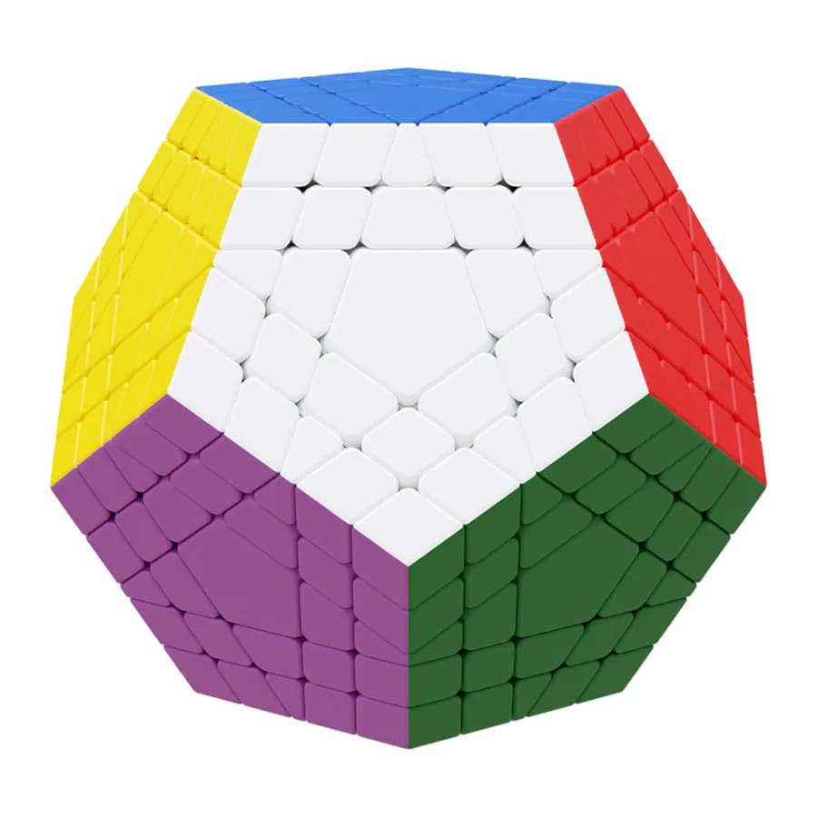 Shengshou gigaminx cubo stickerless 5x5 dodecaedro quebra-cabeça cubo velocidade 12 faces megaminx mágico cubo brinquedo presente das crianças