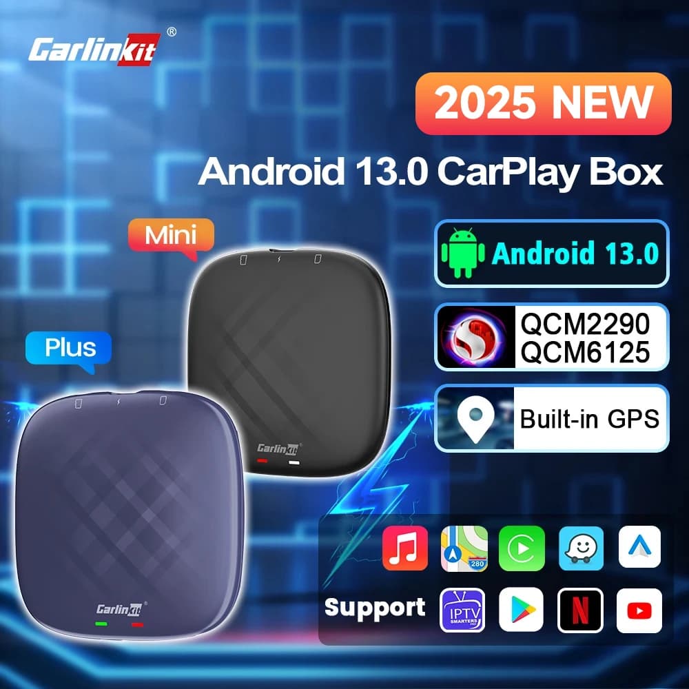 Carlinkit 5 carplay mini ai caixa sem fio carplay android auto para audi mazda toyota para netflix para youtube 4g lte gps
