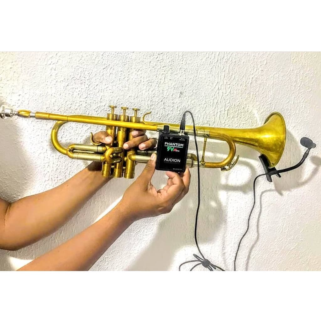 Microfone não precisa de phantom para instrumentos de sopro clarinete sax trombone trompete  e outros