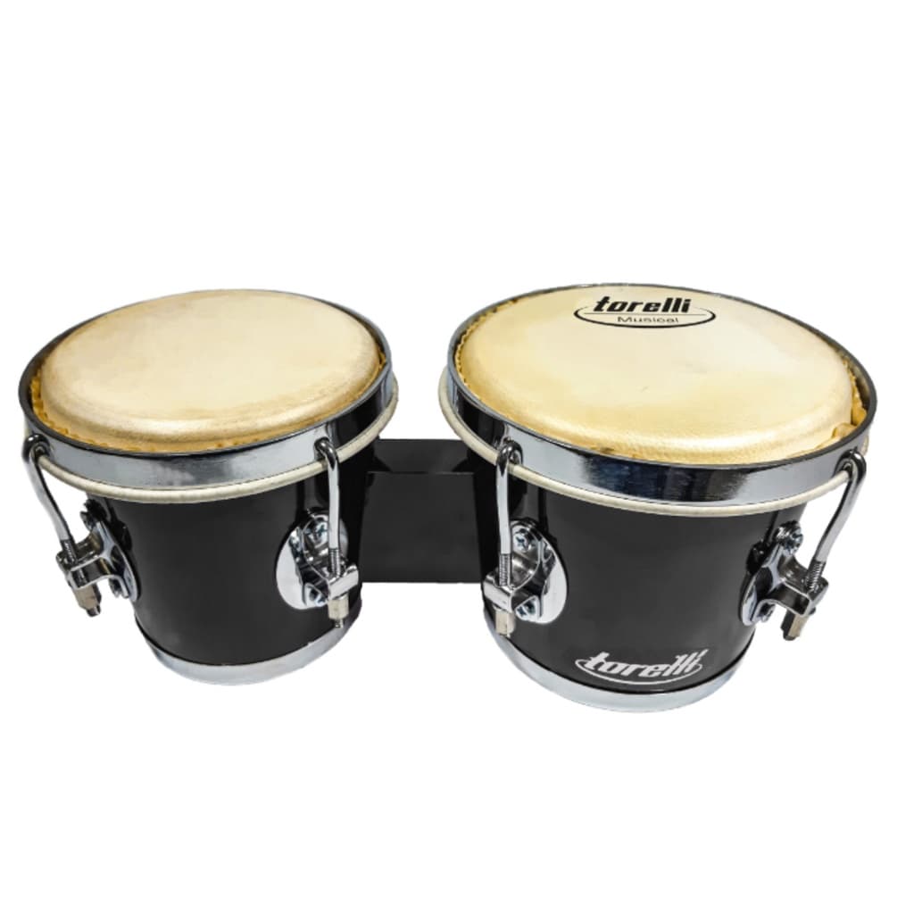 Bongô Torelli Preto 6 X7 Madeira Com Fórmica Tb010