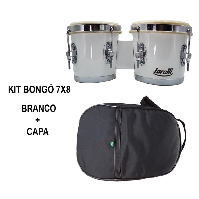 KIT BONGO TORELLI BRANCO 7X8 TB011 + CAPA LUXO