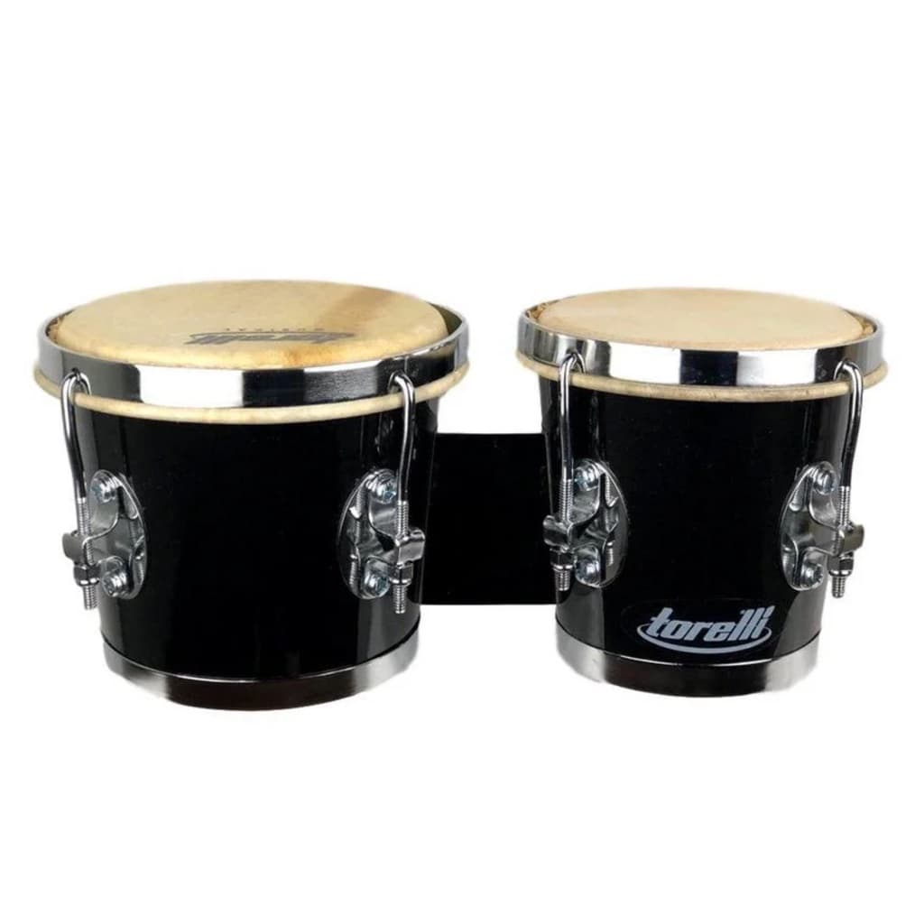 Bongô Torelli Preto 7 X 8 Madeira Com Fórmica Tb011