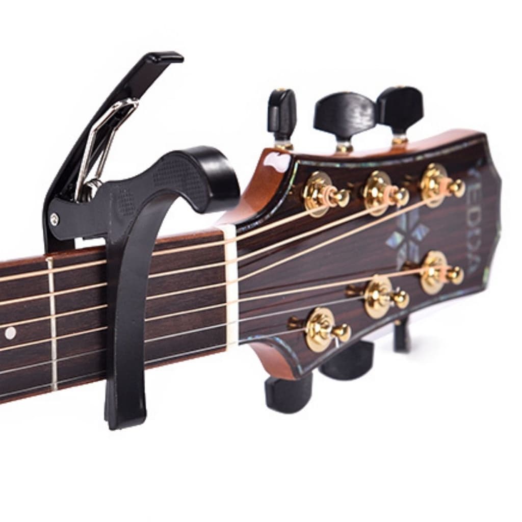 Capotraste Braçadeira Pestana Guitarra Violão Aço E Nylon Baixo, Ukulele