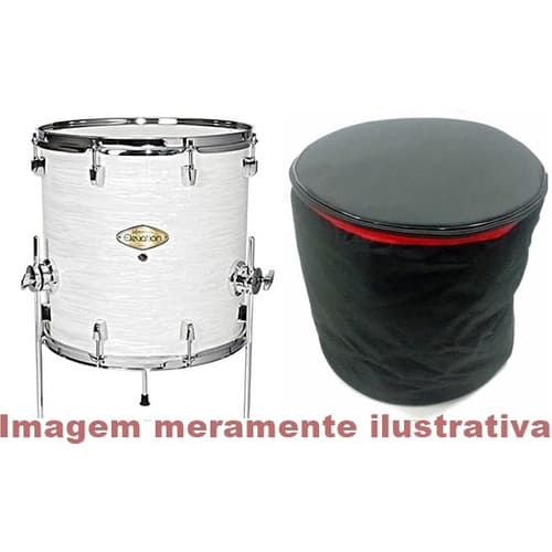 Capa Bag Para Surdo De Bateria 16 X 45 Acolchoado