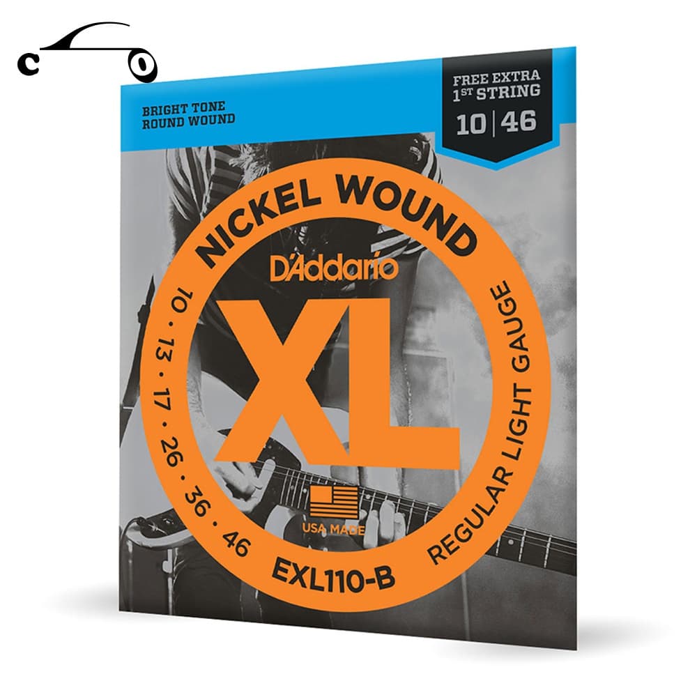 Encordoamento para Guitarra Daddario 010-046 EXL110-B Tensão Leve com 1ª Corda Mi Extra Jogo de cordas Para Guitarra ElétricaEncordoamento para Guitarra Daddario 010-046 EXL110-B Tensão Leve com 1ª Corda Mi Extra Jogo de cordas Para Guitarra Elétrica