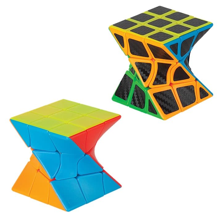 2 Duo Cubo Mágico - Cubo Torcido Colorido e Cubo Torcido Preto