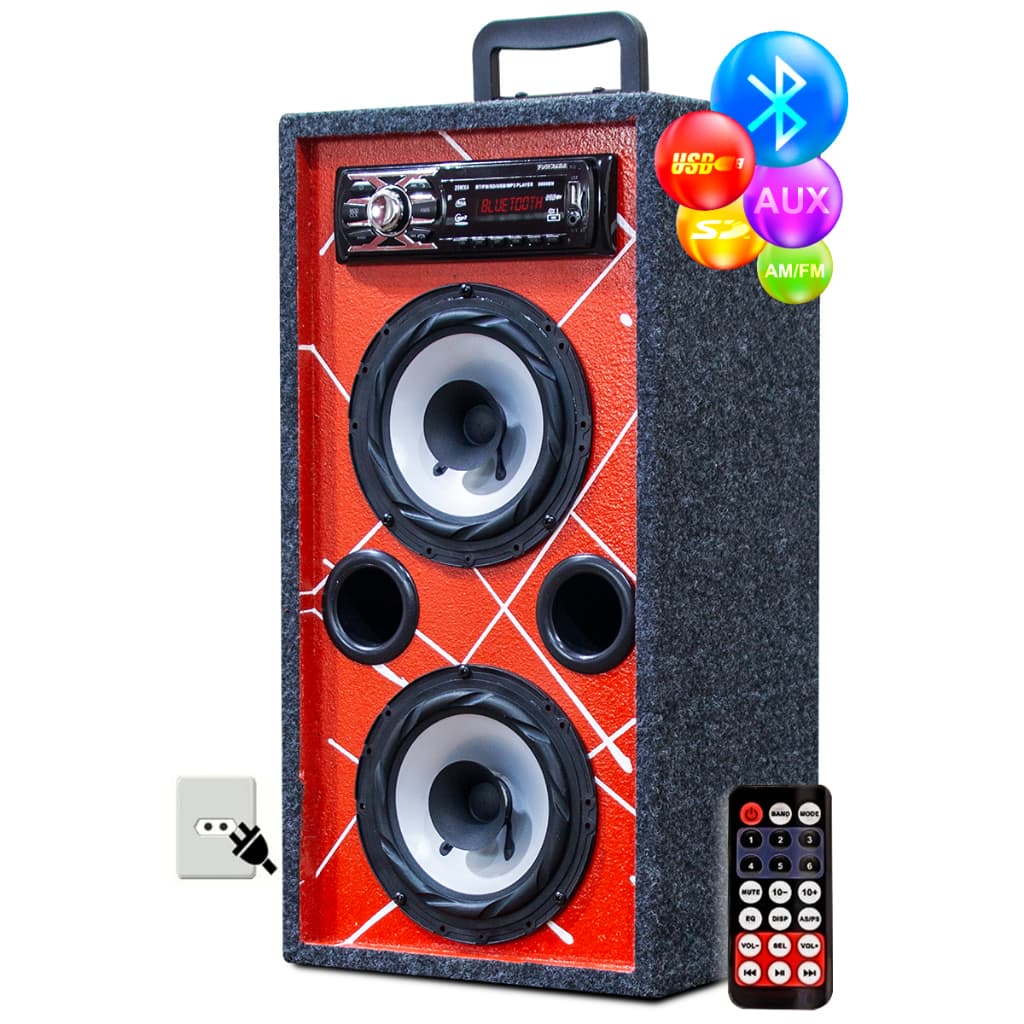 Caixa Ativa Bob Som Bluetooth Usb Ativa Residencial Falante Bomber 6