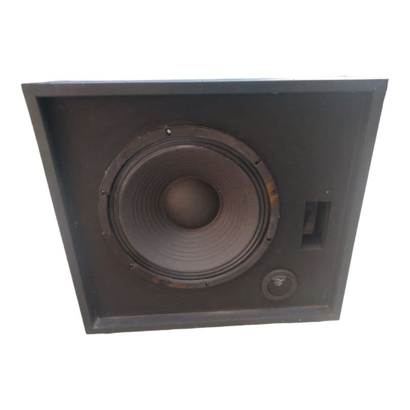 Caixa de som de retorno de alta qualidade preta com woofer central