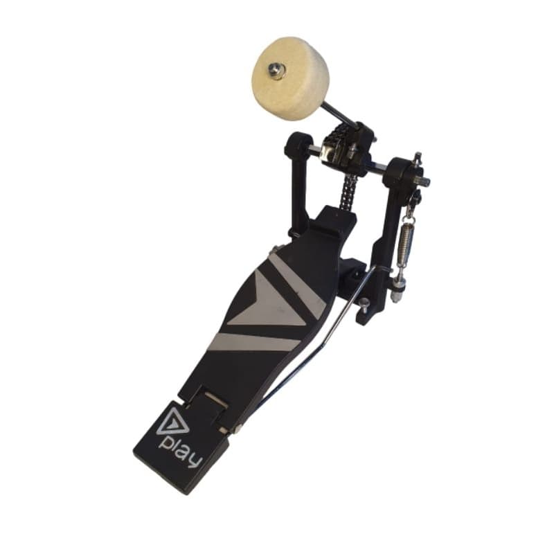 Pedal Top De Bumbo Para Bateria Turbo Play  Profissional + Chave De Afinação