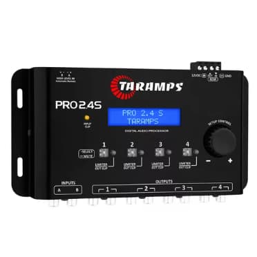 Processador de Áudio Digital Taramps Pro 2.4s com Display Azul