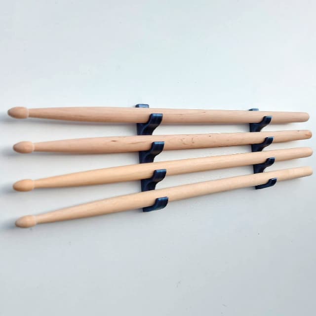 Suporte para baquetas de parede 2 pares, Porta baquetas de parede 5A, 5B, 7A, 7B...vassorinhas
