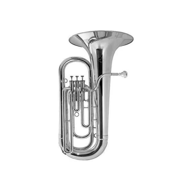 Tuba Besson 1077 Be1077-2-0 Eb 3 Pistos Silver (prateada)