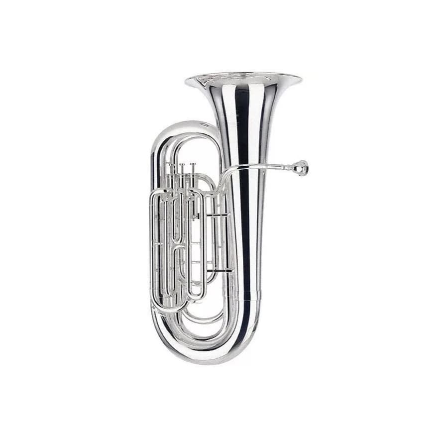 Tuba Besson 1087 Be1087-2-0 Bbb 3 Pistos Silver (prateada)