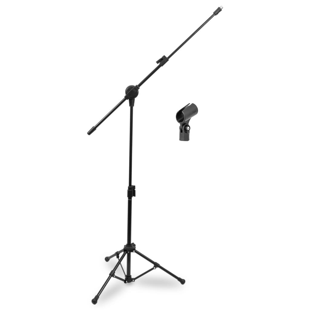 Suporte de microfone Arcano PMV 100-Pac em preto com microfone fixado