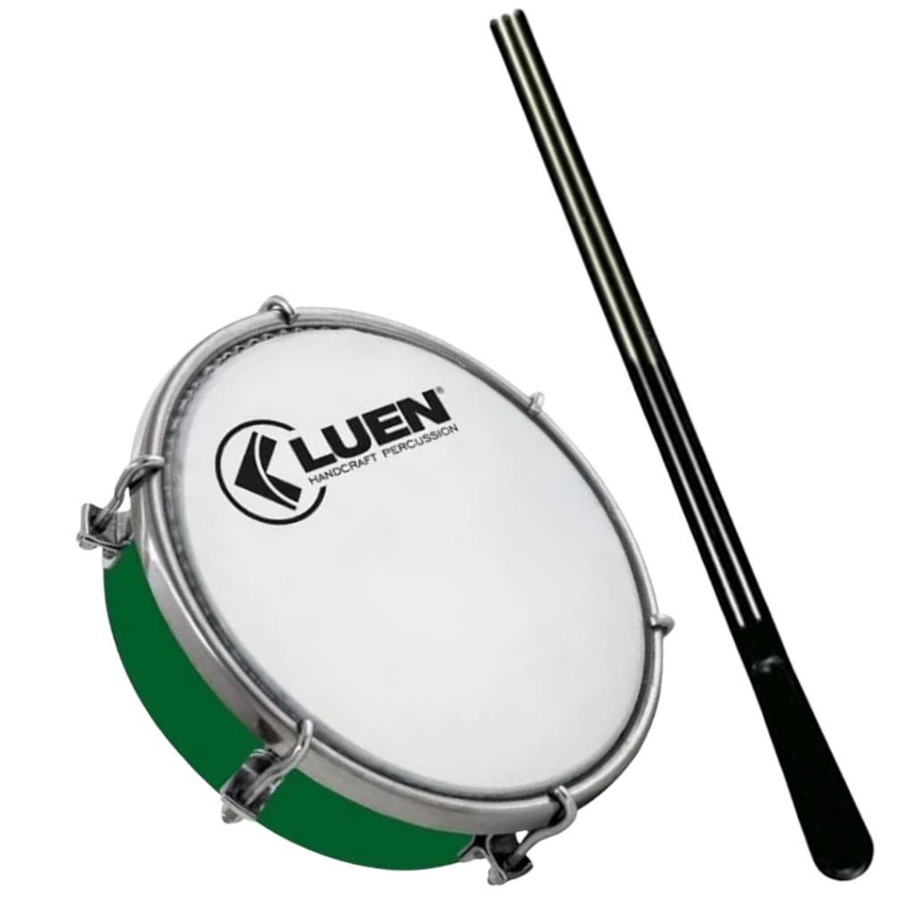 Tamborim 6" Polegadas Abs Luen Pele Leitosa + BAQUETA + Chave de Afinação