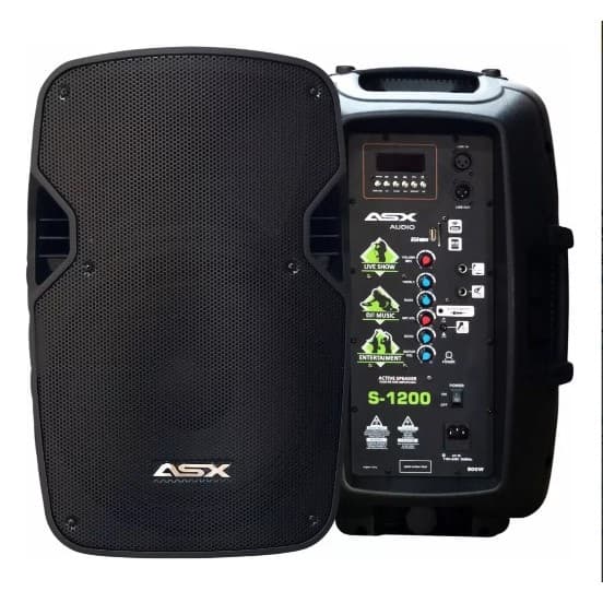 Caixa de som Ativa 12 Profissional Asx S1200 Usb 500w Rms