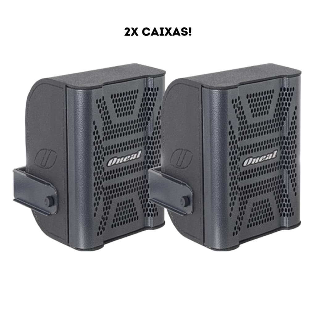 Kit 2X Caixa De Som Acústica Oneal OB-306V-PT 80W RMS  Passiva Preta Melhor Qualidade c/ Som Potente