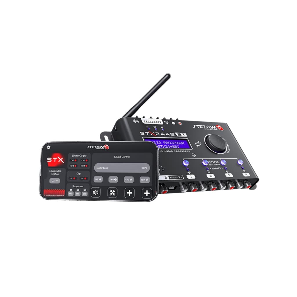Processador Stetsom Stx 2448 Bt Audio Digital Bluetooth com controle remoto