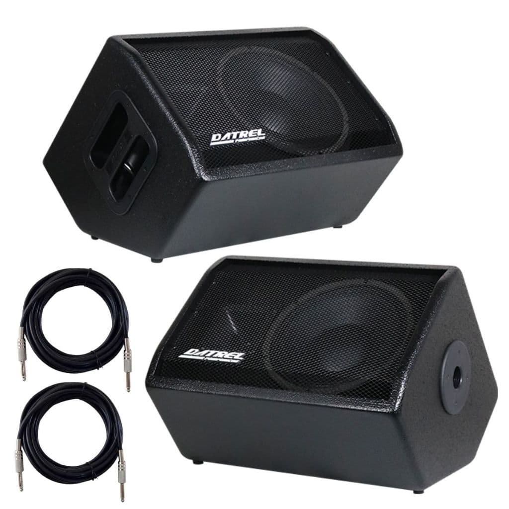 Kit 2 Caixas de Som 400w Watts RMS DaTreL 10 Polegadas Pretas Profissionais