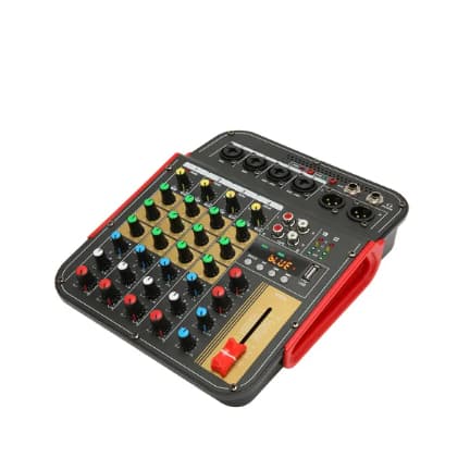 Mixer Profissional 4 Canais Som Usb Mp3 Playback Built In Mesa de Som Mixing