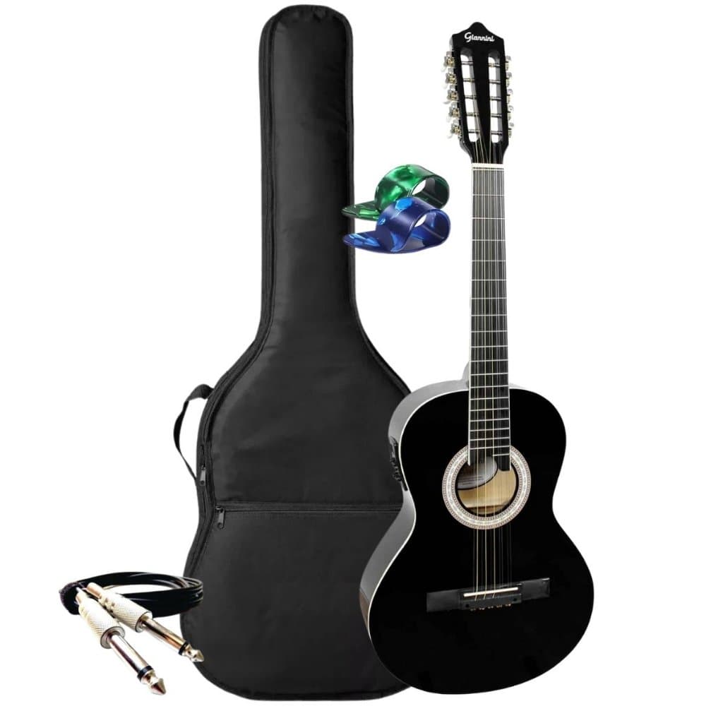 Kit Viola Caipira Giannini Elétrica Vs14 Eq + Acessorios