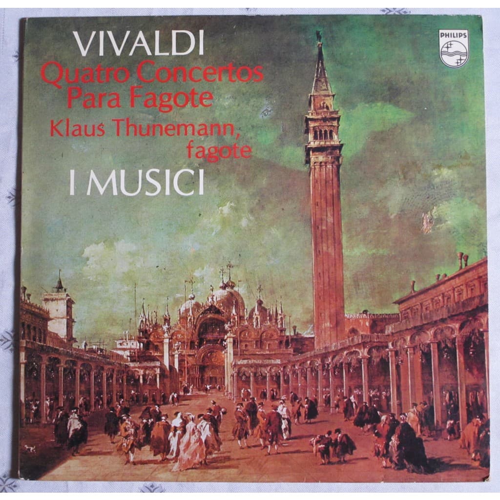 LP Vinil - Klaus Thunemann - Vivaldi Quatro concertos para fagote