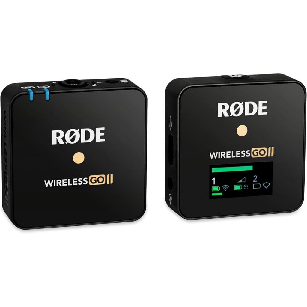 Rode Sistema de microfone sem fio sem fio GO II Single sem fio, preto