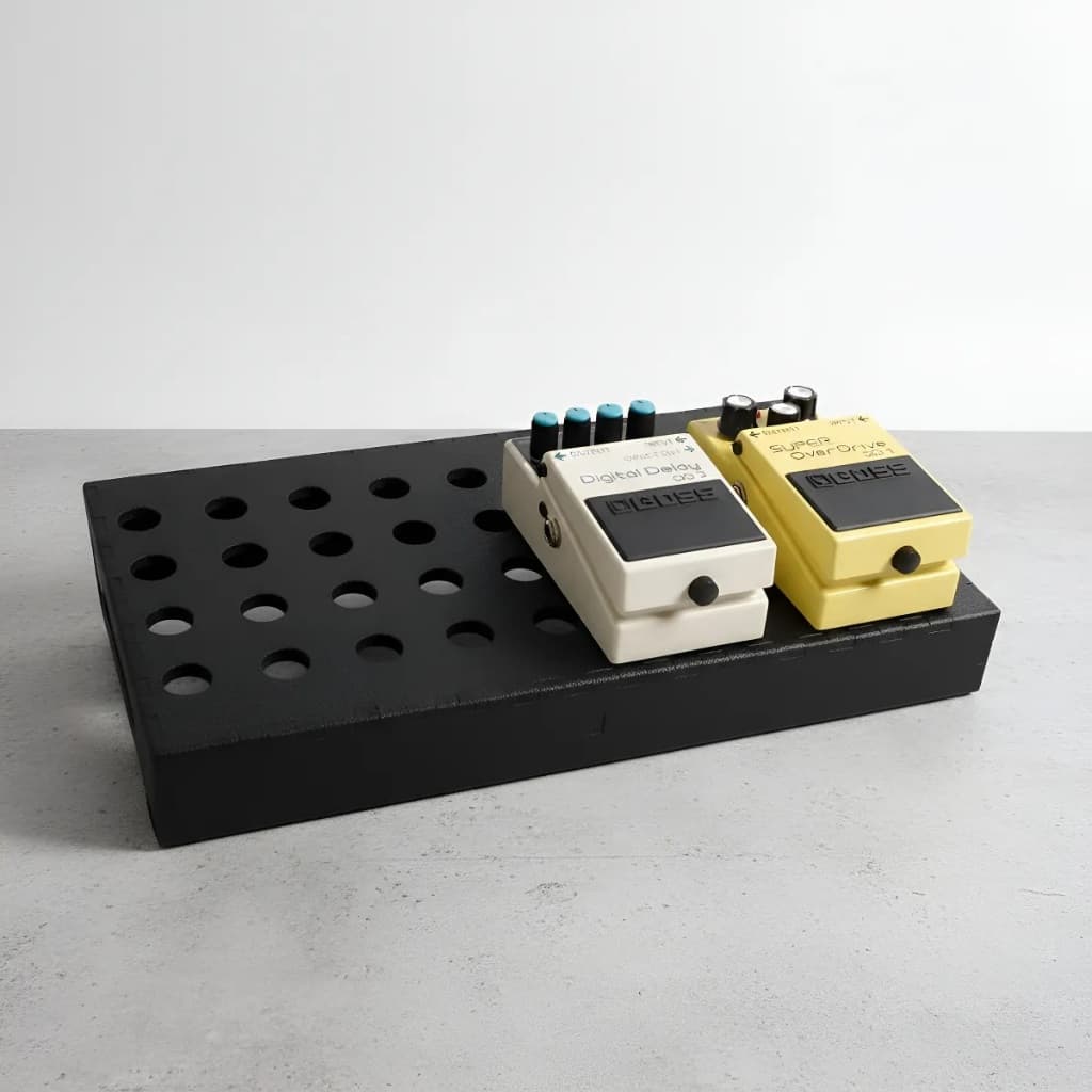 Pedalboard 40x20 Madeira Pintura Emborrachada Corte A Laser
