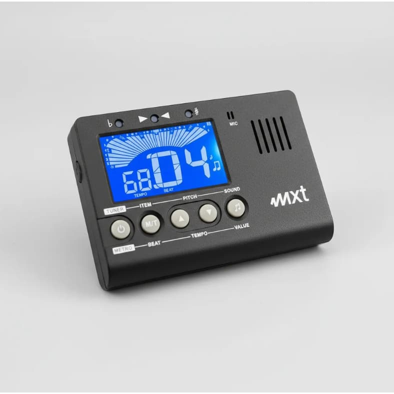Metrônomo e afinador digital cromático MXT MT-560 preto com display digital