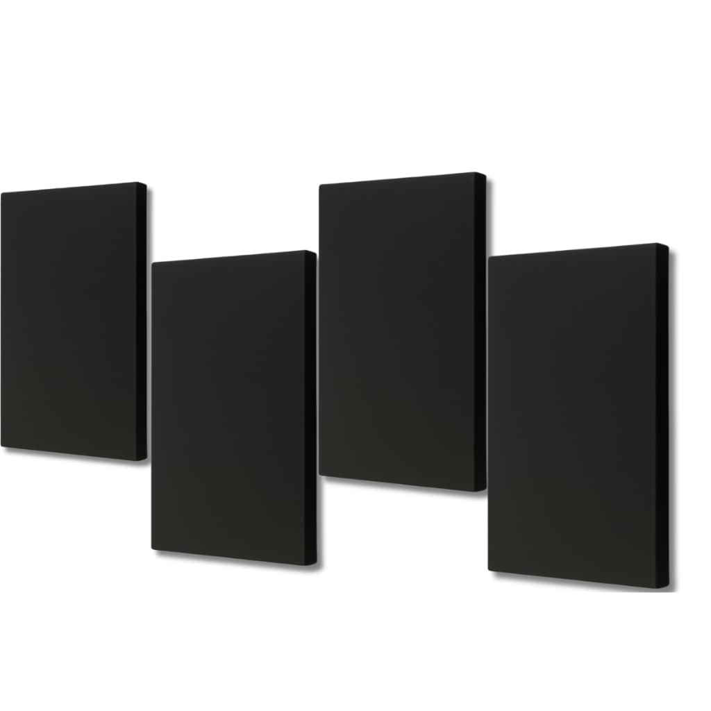Kit 4 Painéis Acústicos 100x50x5 com Lã de Rocha – Tratamento Acústico Profissional
