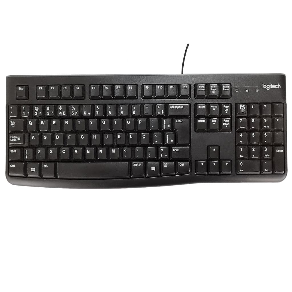 Teclado Computador Preto Teclado Com Ç - Teclado Com Fio Usb