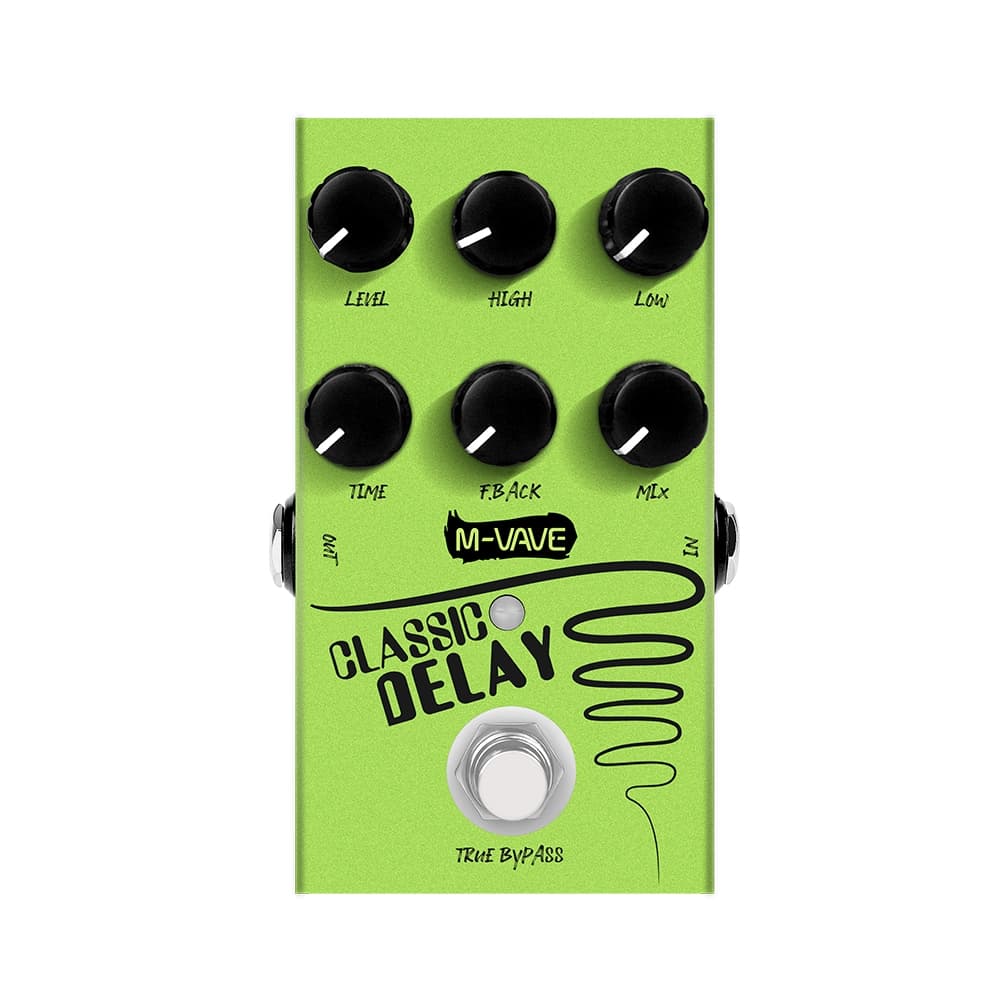 Pedal De Efeito De Delay M-Vave - Classic Delay - Vave785 Verde