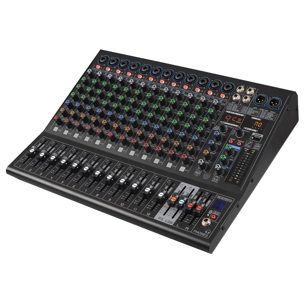 Mesa De Som GOCHANMI NX1200 Dj Mixer 12 Canais 99dsp 48v 127/220v
