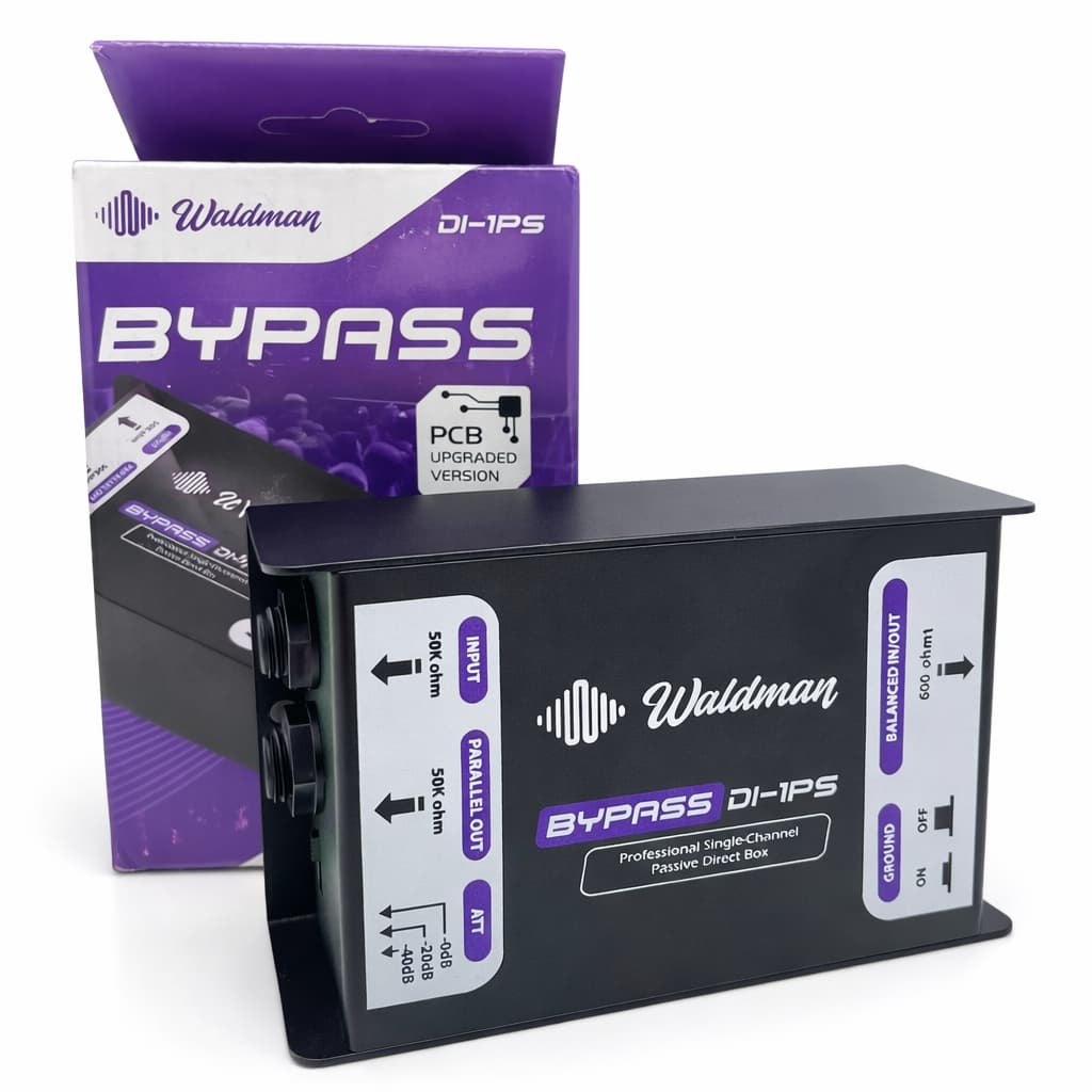 Direct Box Waldman DI-1PS Bypass preto com embalagem