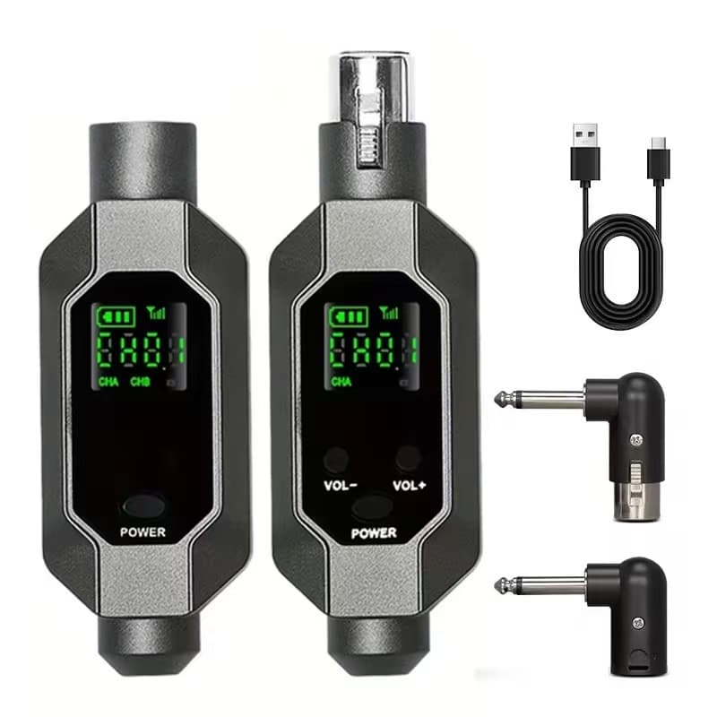 Conversor de microfone sem fio transmissor receptor XLR sistema sem fio para microfone dinâmico