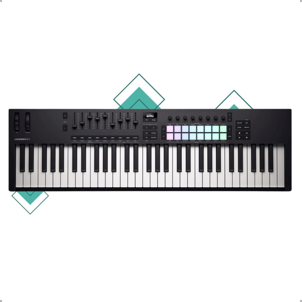 Teclado Controlador Launchkey 61 Mk4 Novation Teclado Controlador Midi Teclado Controlador Usb