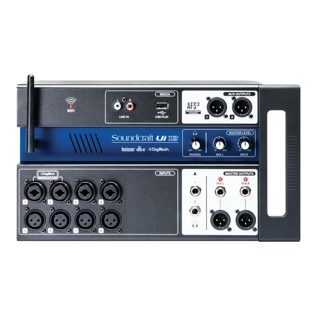 Mesa de Som Digital Soundcraft UI12 12 Canais Wifi Mixer