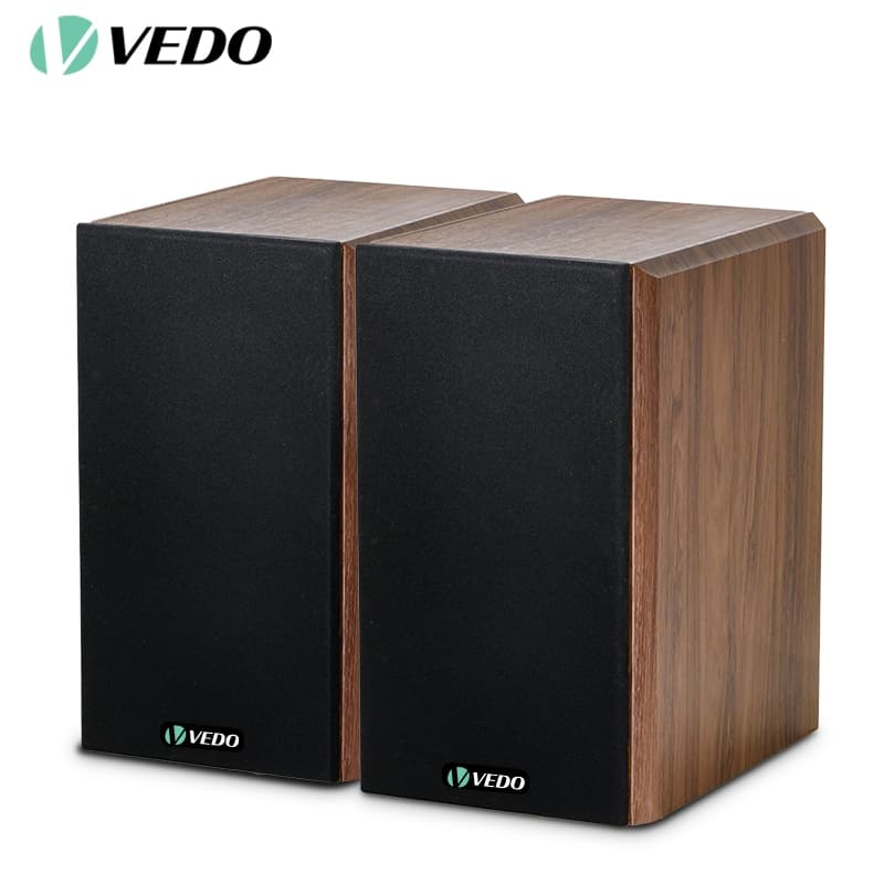 5,5" Caixa de Som Passiva HiFi 200W RMS Speaker Passiva Surround De Madeira Para Igreja Bar Salao