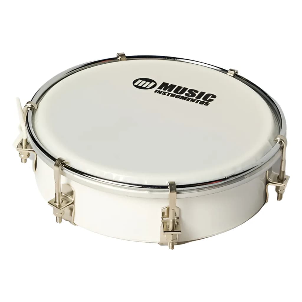 Tamborim PHX 6” ABS Branco Pele Leitosa 81ABS-WH Leve, Resistente e Afinável