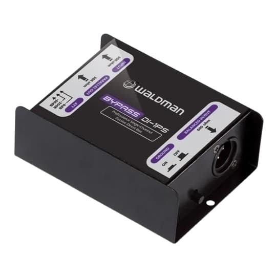 Direct Box Waldman DI-1PS 1 Canal XLR P10 Ground Lift Profissional Sem Ruído