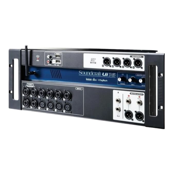 Mesa Digital Soundcraft Ui16 16 Canais WiFi USB Rack Mixer Profissional