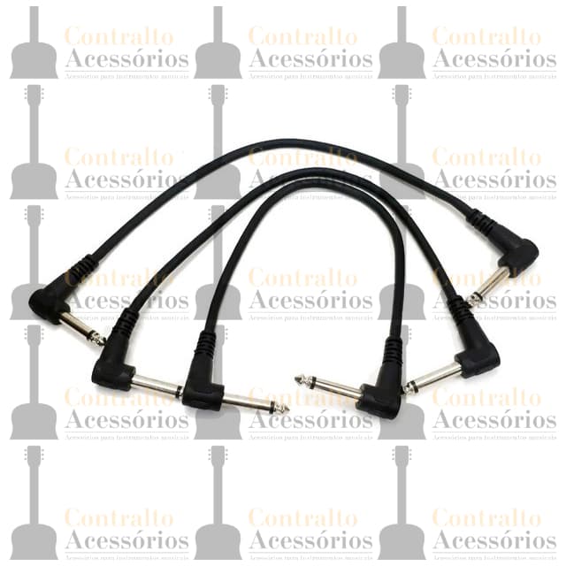 Kit 3 Cabos para Pedaleira P10 L x P10 L 25cm