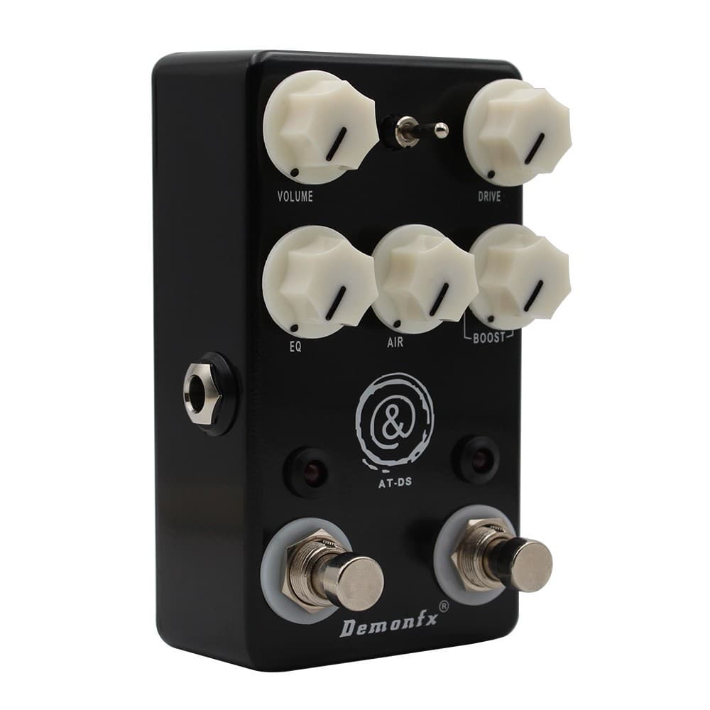 Demonfx AT-DS Pedal De Efeito De Guitarra De Alta Qualidade Overdrive Distorção Com True Bypass Preto