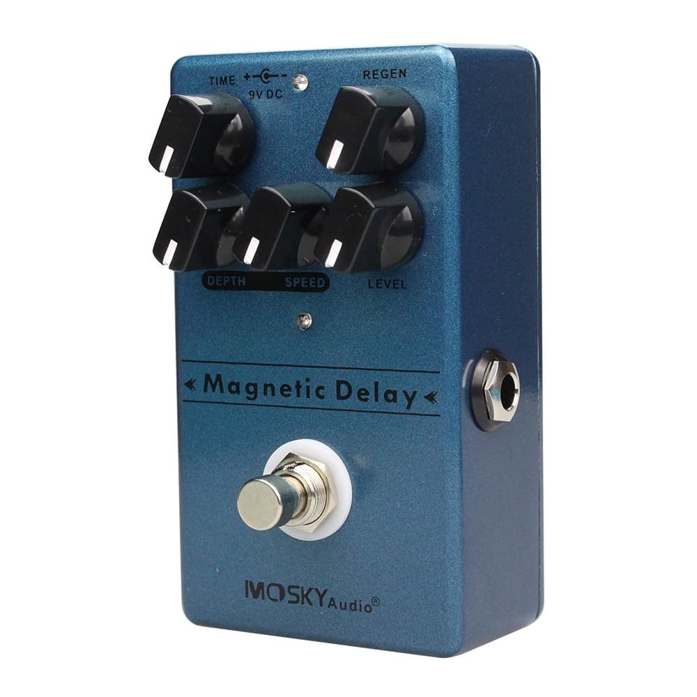 Pedal De Atraso De Eco Magnético Mosky Mini Echo Delay Effect Efeito De Guitarra True Bypass Guitar