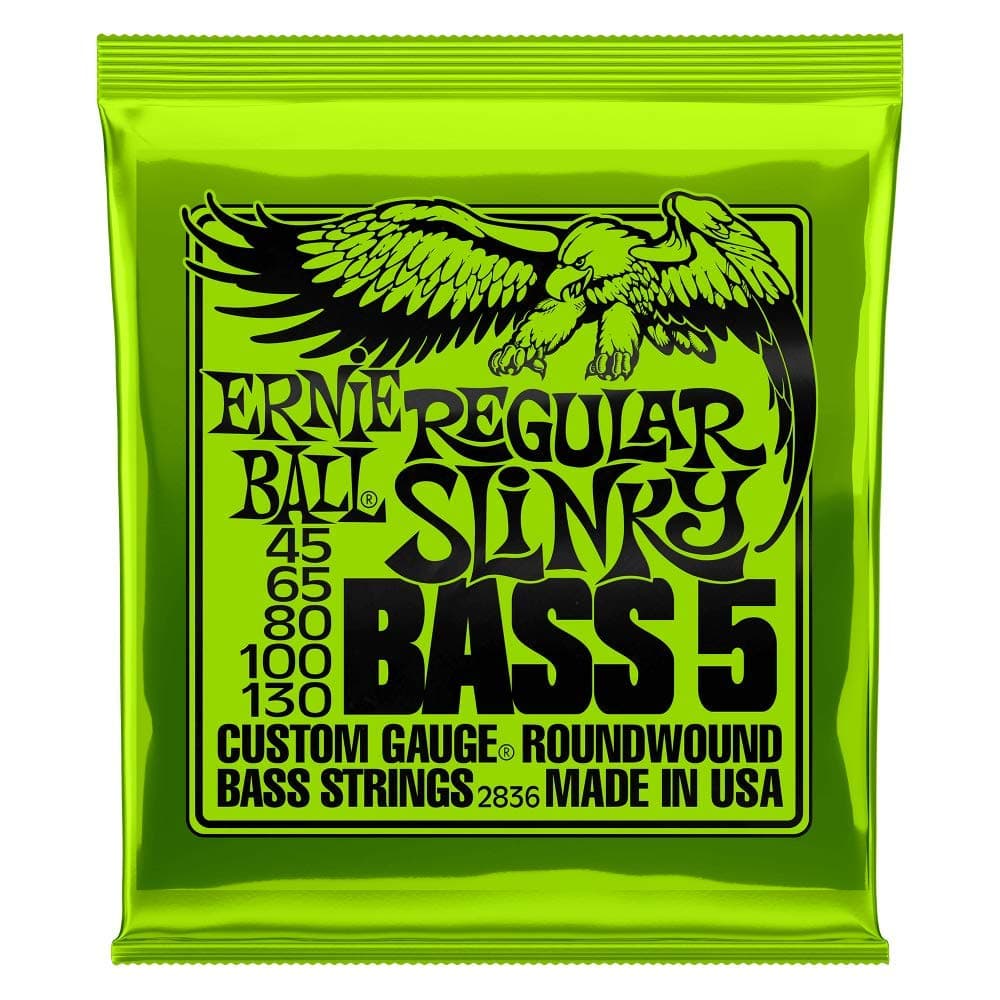 Ernie ball Bola 2836 Regular Slinky 5 Ferimento Baixo Corda Guitarra Níquel Folheado Cordas À Prova De Ferrugem Instrumentos Musicais 2824 2833